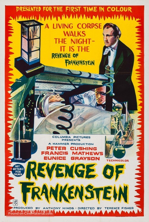 The Revenge of Frankenstein - Australian Movie Poster