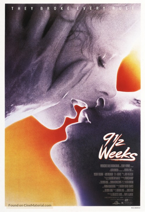 Nine 1/2 Weeks - Theatrical movie poster