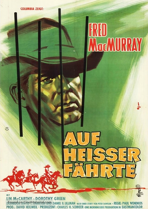 Face of a Fugitive - German Movie Poster