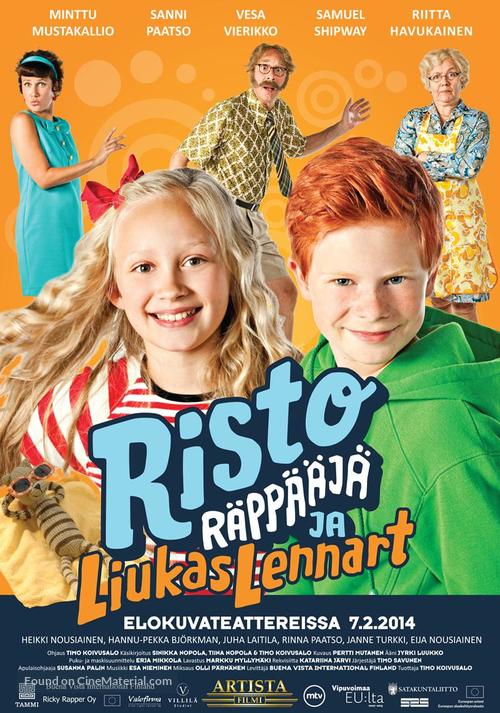 Risto R&auml;pp&auml;&auml;j&auml; ja liukas Lennart - Finnish Movie Poster