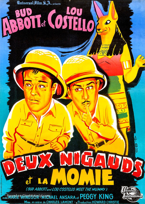 Abbott and Costello Meet the Mummy - French Movie Poster