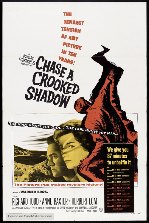 Chase a Crooked Shadow - Theatrical movie poster