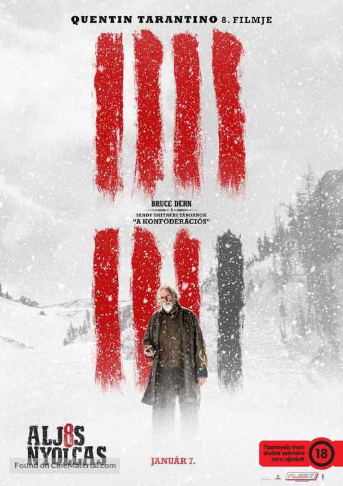 The Hateful Eight - Hungarian Movie Poster