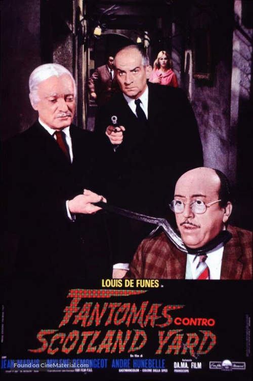 Fant&ocirc;mas contre Scotland Yard - Italian Theatrical movie poster