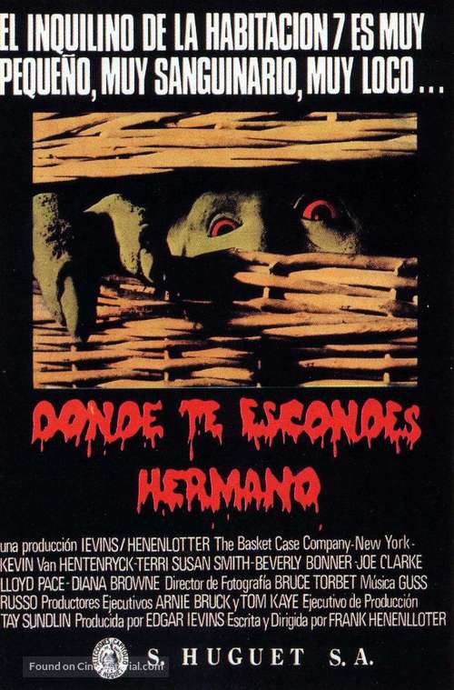Basket Case - Spanish Movie Poster