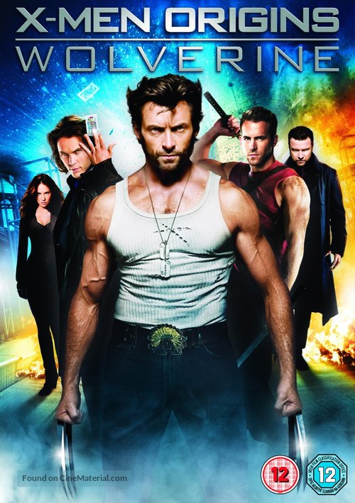 X-Men Origins: Wolverine - British DVD movie cover