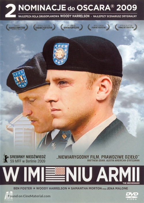 The Messenger - Polish DVD movie cover