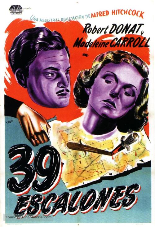 The 39 Steps - Argentinian Movie Poster
