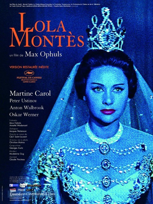 Lola Mont&egrave;s - French Movie Poster