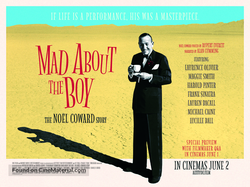 Mad About the Boy - The Noel Coward Story - British Movie Poster