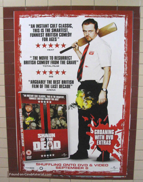Shaun of the Dead - British Video release movie poster