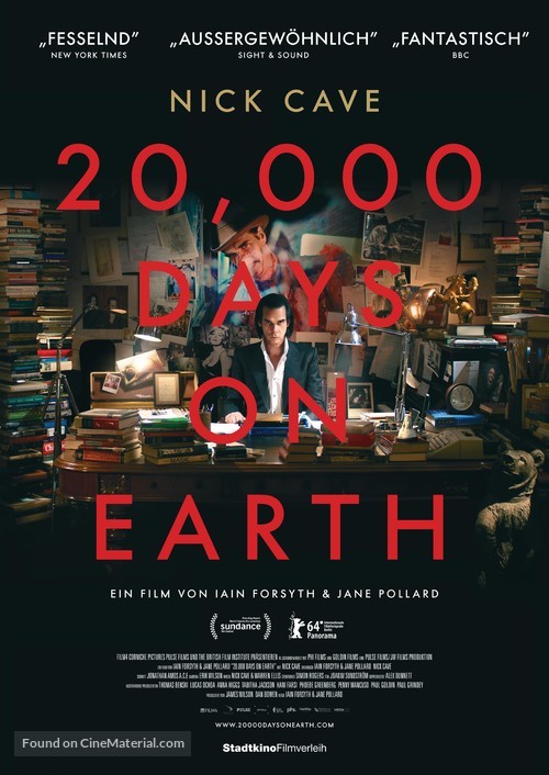 20,000 Days on Earth - Austrian Movie Poster