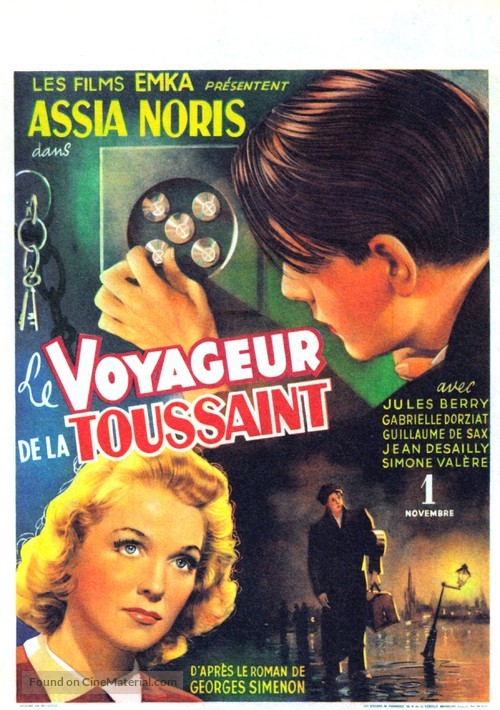 Le voyageur de la Toussaint - Belgian Movie Poster