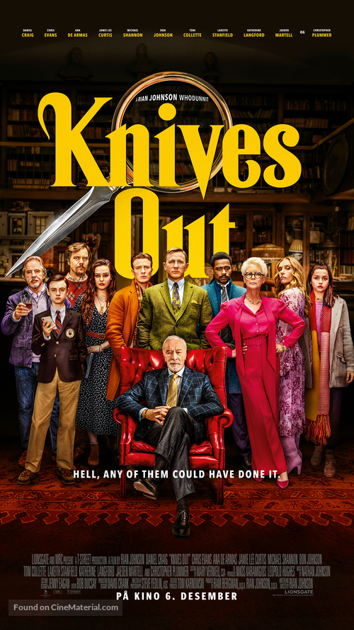 Knives Out - Danish Movie Poster