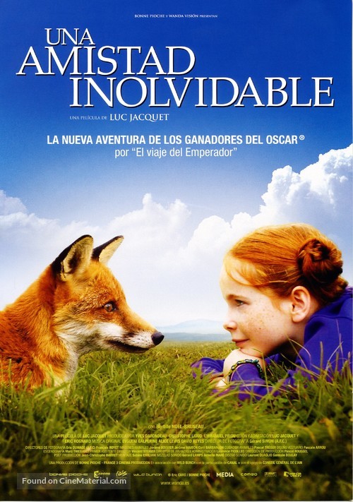 Le renard et l&#039;enfant - Spanish Movie Poster