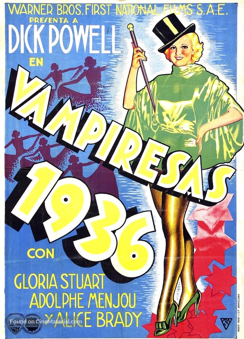 Gold Diggers of 1935 - Spanish Movie Poster