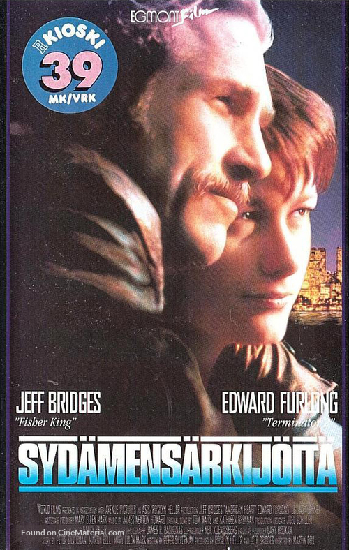 American Heart - Finnish VHS movie cover