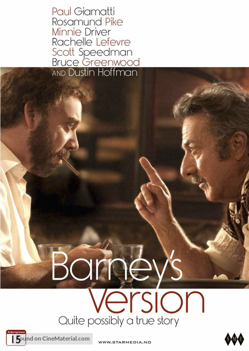 Barney&#039;s Version - Norwegian DVD movie cover