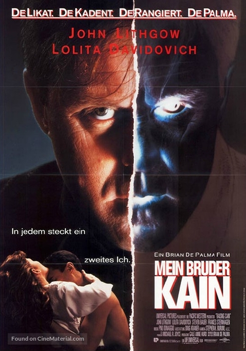 Raising Cain - German Movie Poster