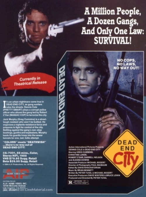 Dead End City - Movie Poster