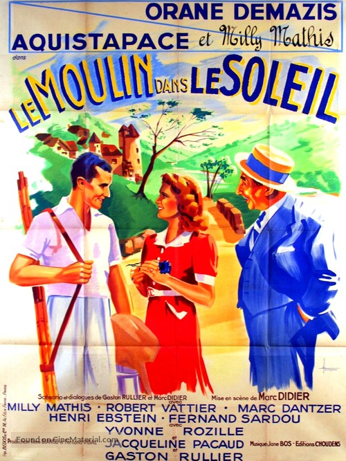 Le moulin dans le soleil - French Movie Poster