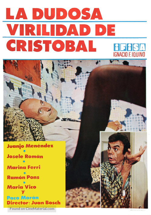 La dudosa virilidad de Crist&oacute;bal - Spanish Movie Poster