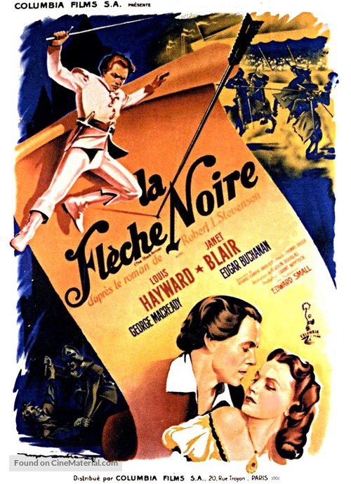 The Black Arrow - French Movie Poster