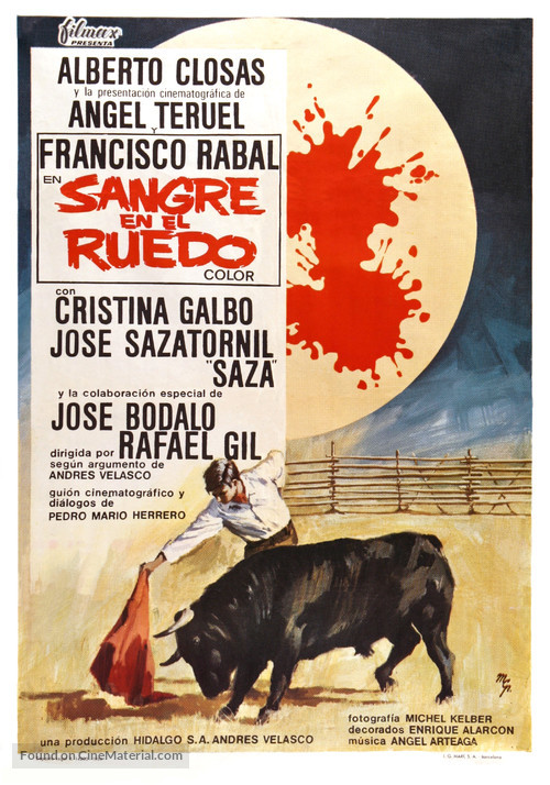 Sangre en el ruedo - Spanish Movie Poster