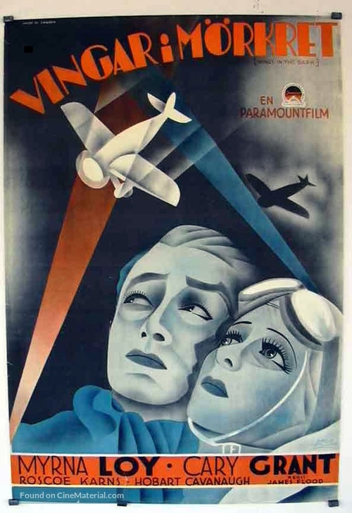 Wings in the Dark - Swedish Movie Poster