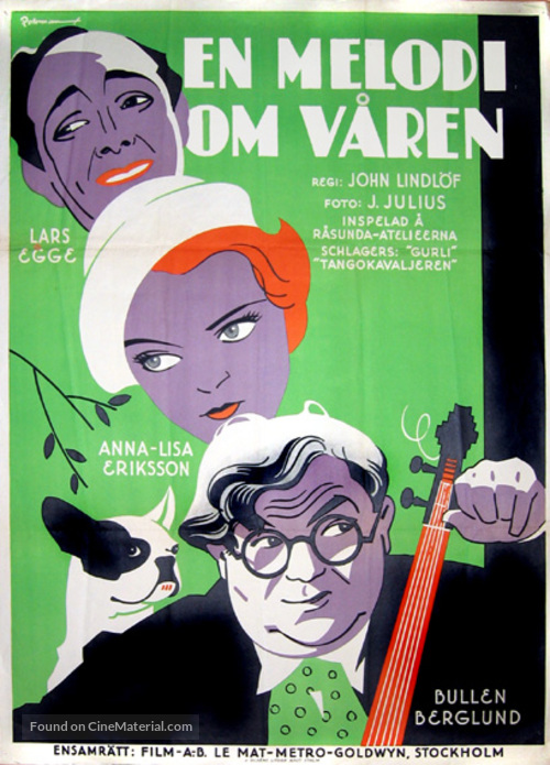 Melodi om v&aring;ren, En - Swedish Movie Poster