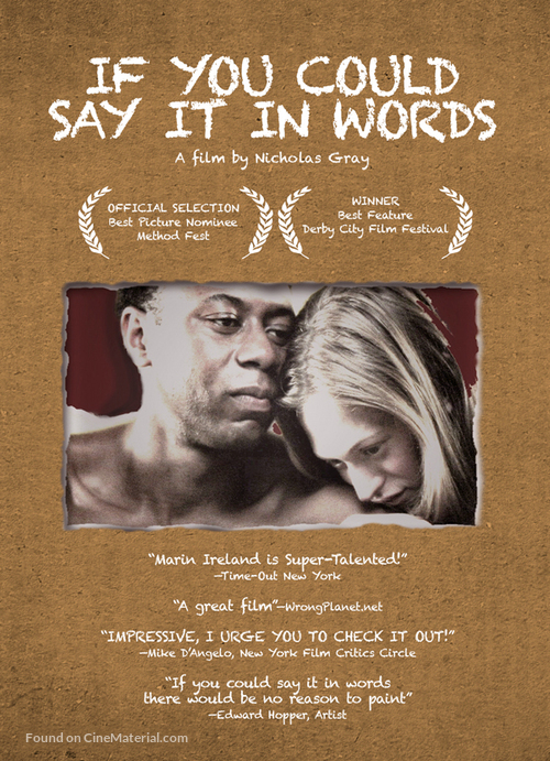 If You Could Say It in Words - Movie Cover