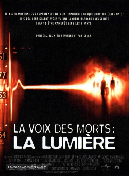 White Noise 2: The Light - French Movie Poster