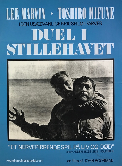 Hell in the Pacific - Danish Movie Poster