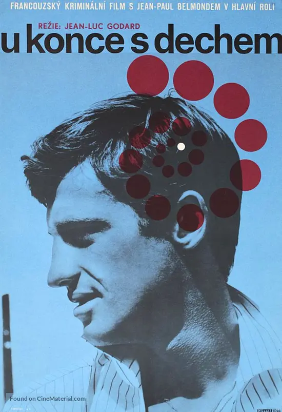 A Bout De Souffle 1960 Czech Movie Poster A Bout De Souffle 1960 Czech Movie Poster