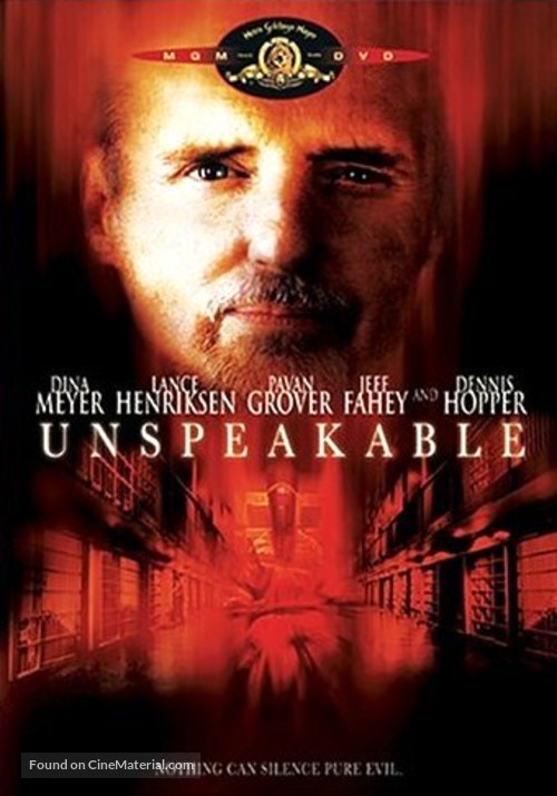 Unspeakable - DVD movie cover