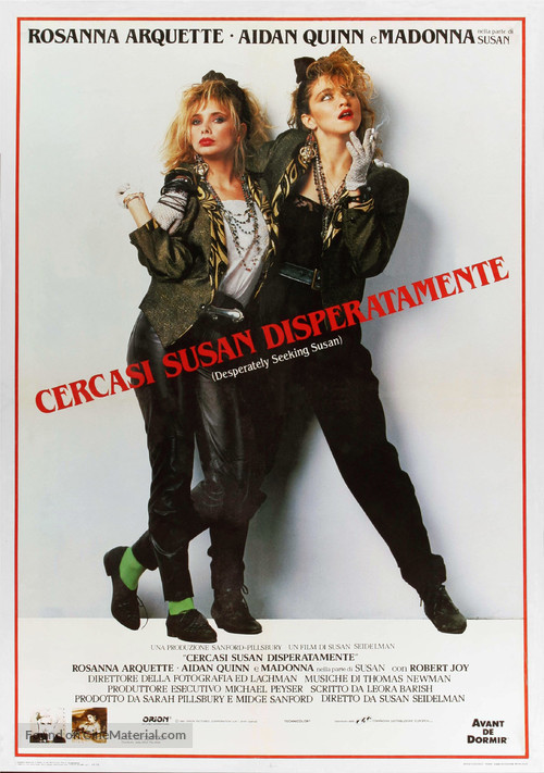 Desperately Seeking Susan - Italian Movie Poster
