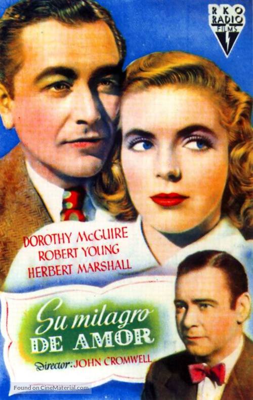 The Enchanted Cottage - Spanish Movie Poster