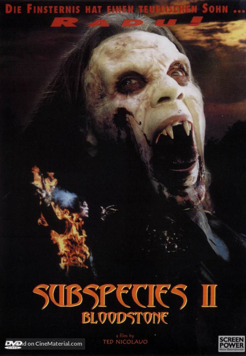Bloodstone: Subspecies II - German DVD movie cover