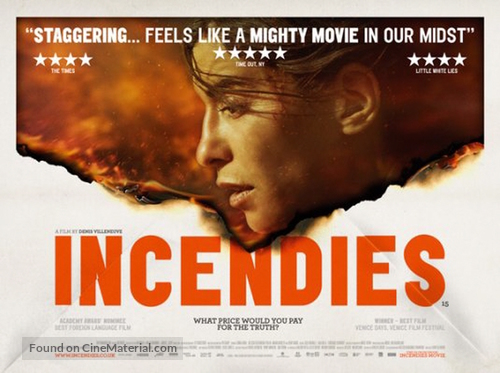 Incendies - British Movie Poster