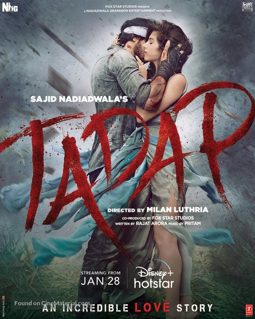 Tadap - Indian Movie Poster