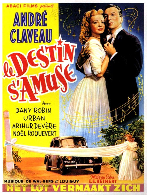 Le destin s&#039;amuse - Belgian Movie Poster