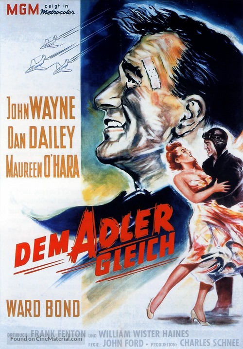 The Wings of Eagles - German Movie Poster