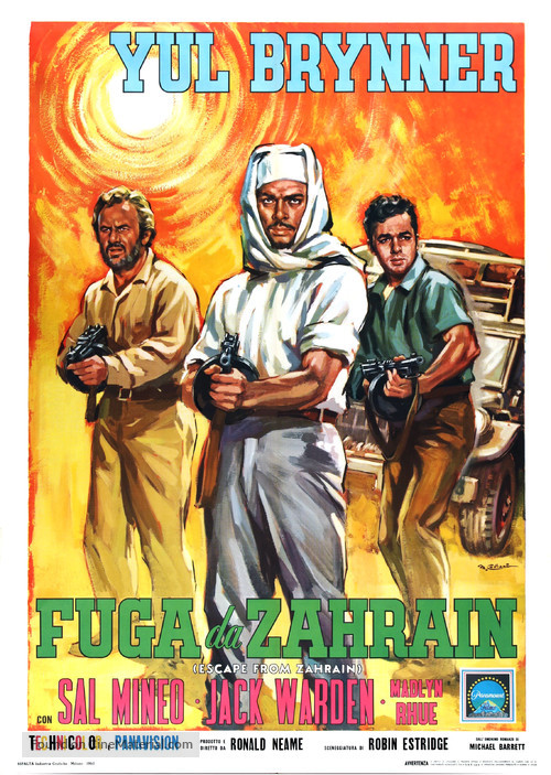 Escape from Zahrain - Italian Movie Poster