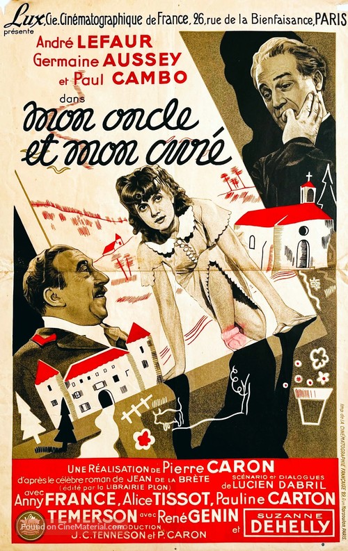 Mon oncle et mon cur&eacute; - French Movie Poster