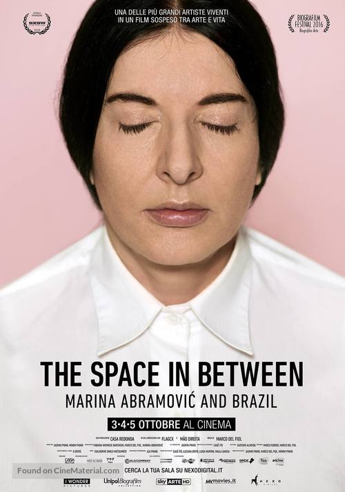 The Space in Between: Marina Abramovic and Brazil - Italian Movie Poster