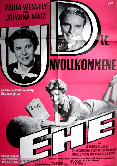 Die unvollkommene Ehe - German Movie Poster