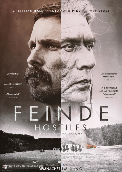 Hostiles - German Movie Poster