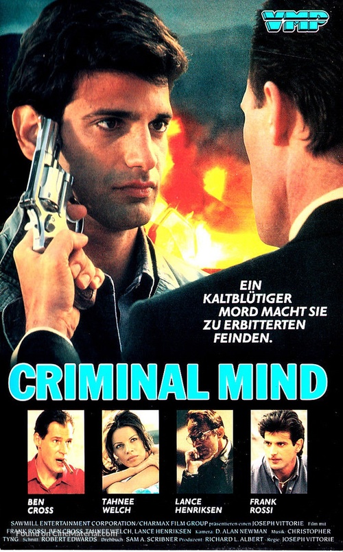 The Criminal Mind - German VHS movie cover