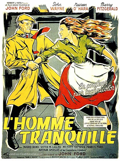 The Quiet Man - French Movie Poster