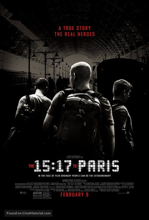The 15:17 to Paris - Movie Poster
